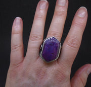 Trapiche Ruby & Rose Sapphire Sterling Silver Ring