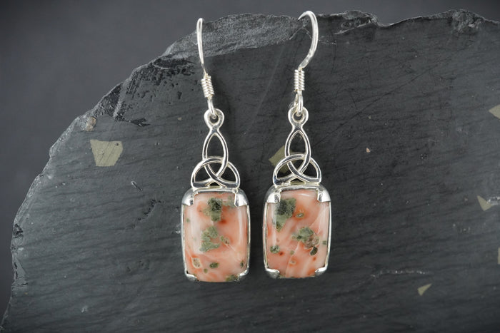 Scottish Isla Rose Oval Drop Cut Earrings