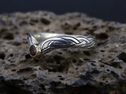 Knoydart Almodie Garnet & Scottish Gold Ring
