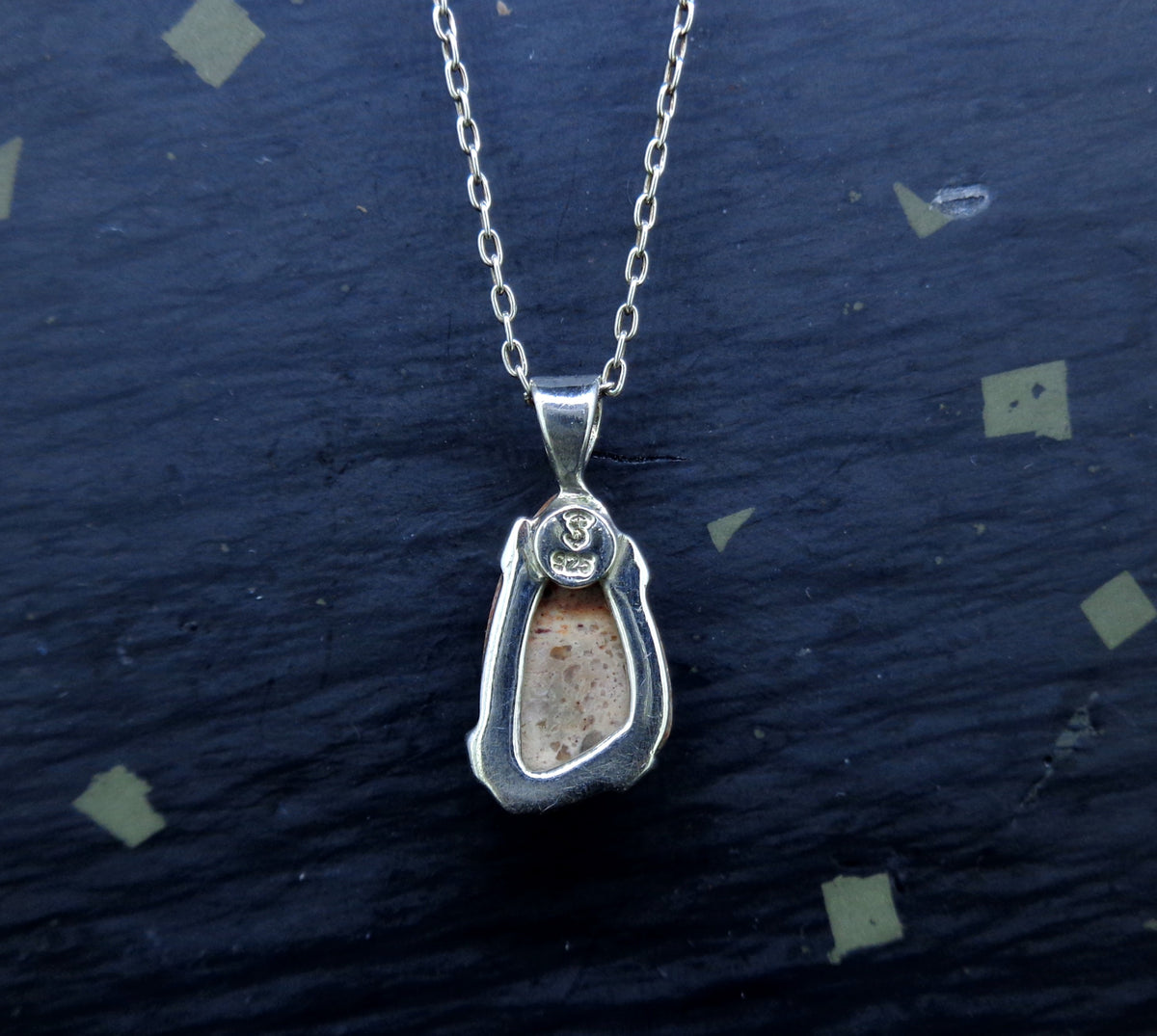 Mexican Opal Sterling Silver Pendant