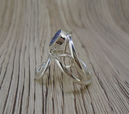 Old Willow 'Diamond' Pattern Sterling Silver Adjustable Twist Ring