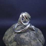 Skye Marble & Garnet Sterling Silver Ring