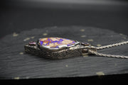 Yowah Nut Opal with Sapphire & Tanzanite Sterling Silver Pendant
