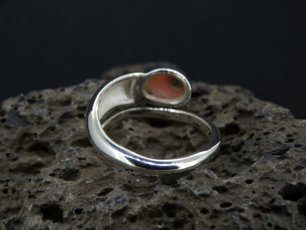 Scottish Isla Rose Sterling Silver Snake Ring