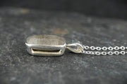 Cairngorm Quartz Sterling Silver Pendant