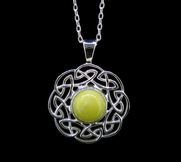 Highland Marble Celtic Sun Sterling Sterling Silver Pendant
