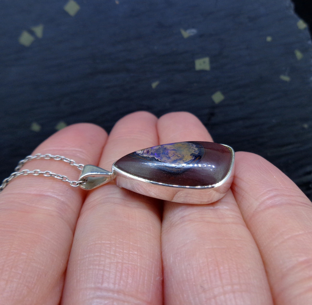 Yowah Opal Sterling Silver Pendant