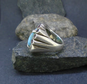 'Siren Song' Larimar Sterling Silver Statement Ring