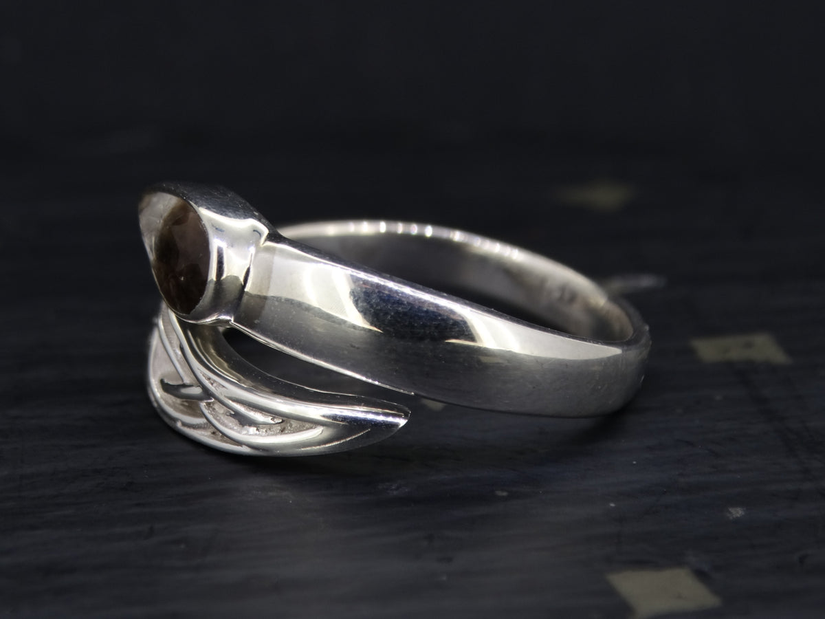 Perthshire Smoky Quartz Sterling Silver Wrap Ring