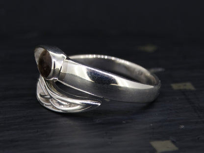 Perthshire Smoky Quartz Sterling Silver Wrap Ring