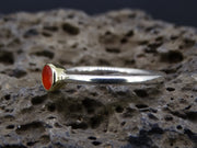 Delicate Scottish Carnelian Scottish Gold and Silver Ring