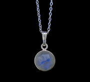 Delicate Moonstone Sterling Silver Pendant