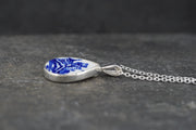 Old Willow House & Tree Sterling Silver Pendant