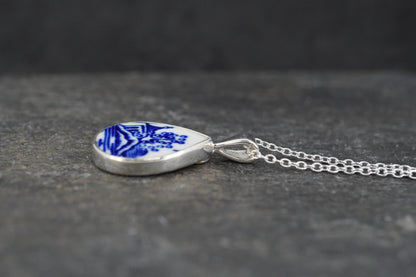 Old Willow House & Tree Sterling Silver Pendant
