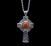 Lewisian Celtic Cross Sterling Silver Pendant