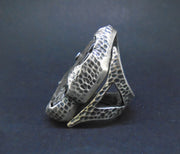 'Star-kindler' Colossal Meteorite Sterling Silver Ring