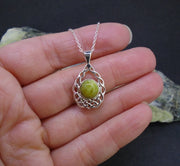 Highland Marble Celtic Cradle Sterling Silver Pendant