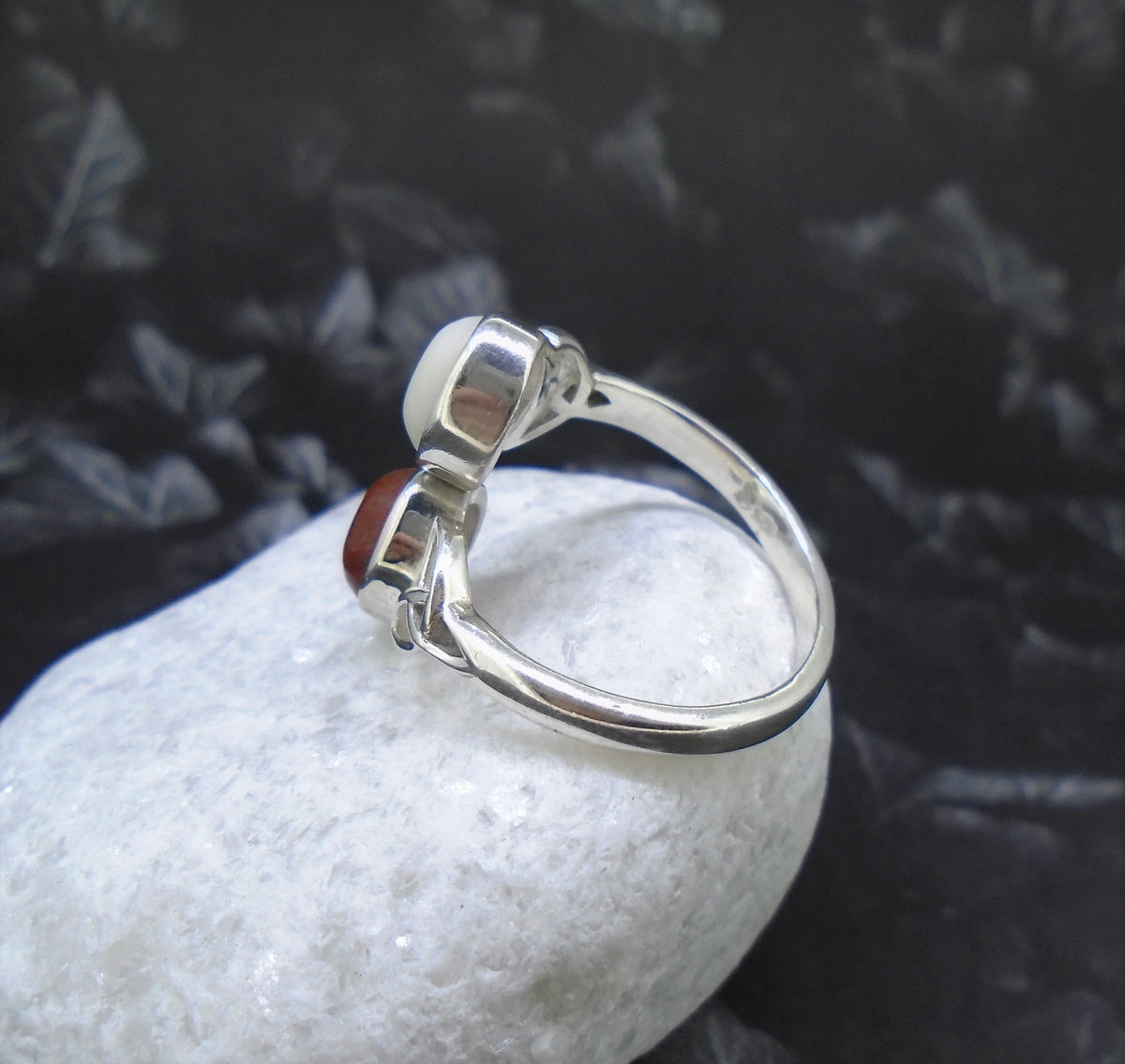 Lewisian and Iona Twin Celtic Knot Sterling Silver Ring