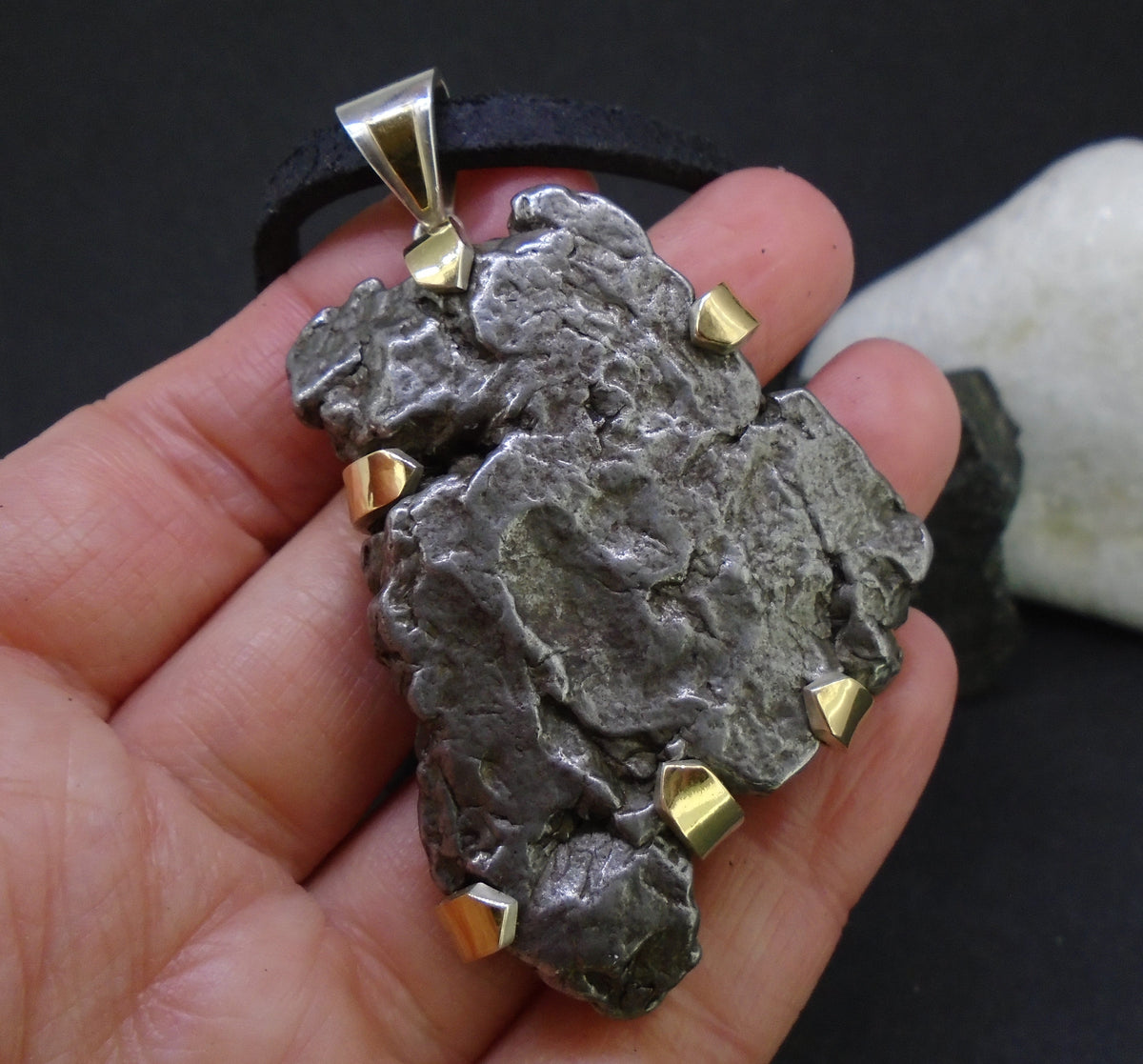 Monster Meteorite Sterling Silver Pendant