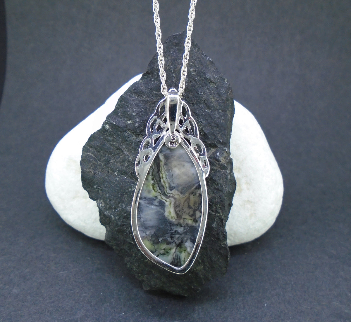 Skye Marble Celtic Cascade Sterling Silver Pendant