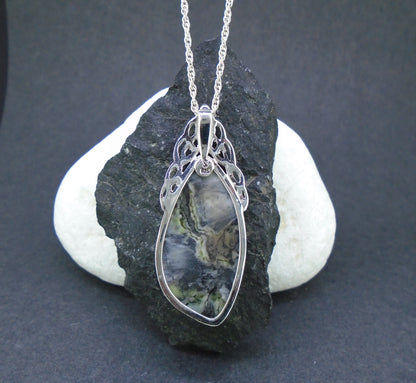 Skye Marble Celtic Cascade Sterling Silver Pendant
