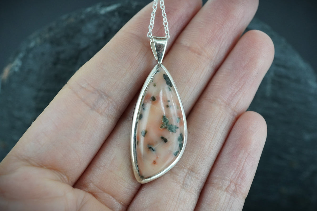 Scottish Isla Rose Fancy Cut Sterling Silver Pendant