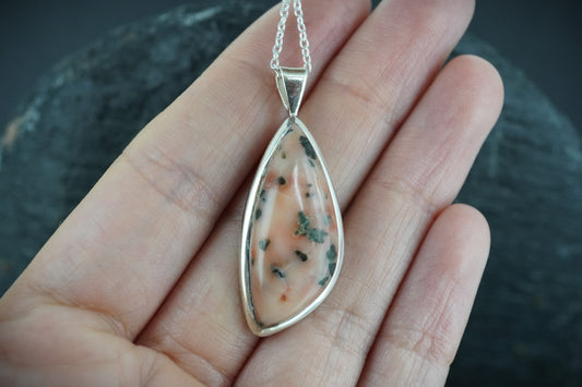 Scottish Isla Rose Fancy Cut Sterling Silver Pendant