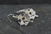 Skye Marble Sterling Silver Thistle Earrings