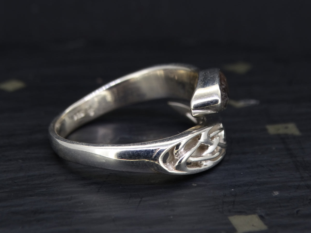 Perthshire Smoky Quartz Sterling Silver Wrap Ring