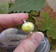 Highland Marble Sterling Silver Adjustable Ring