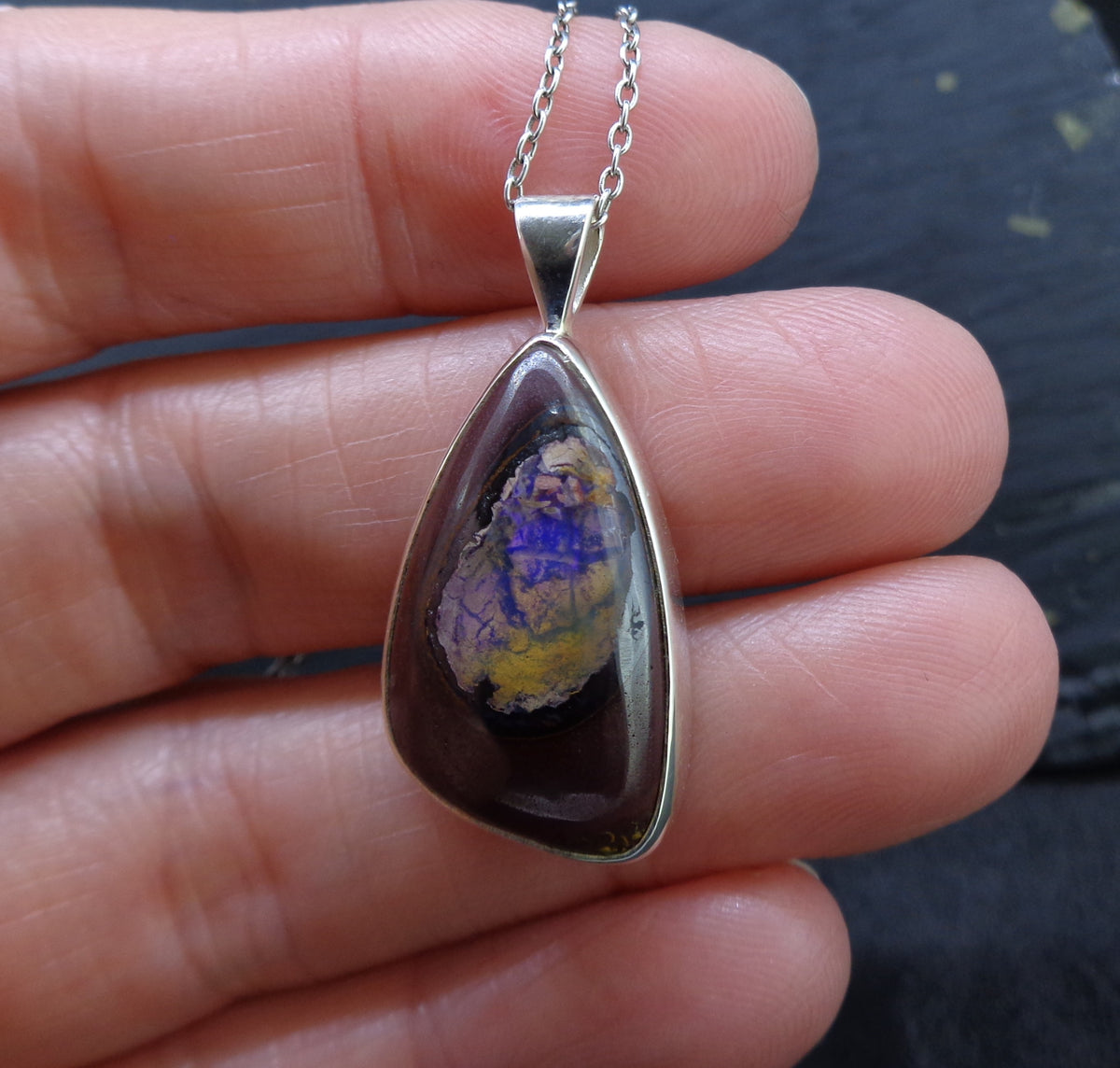 Yowah Opal Sterling Silver Pendant