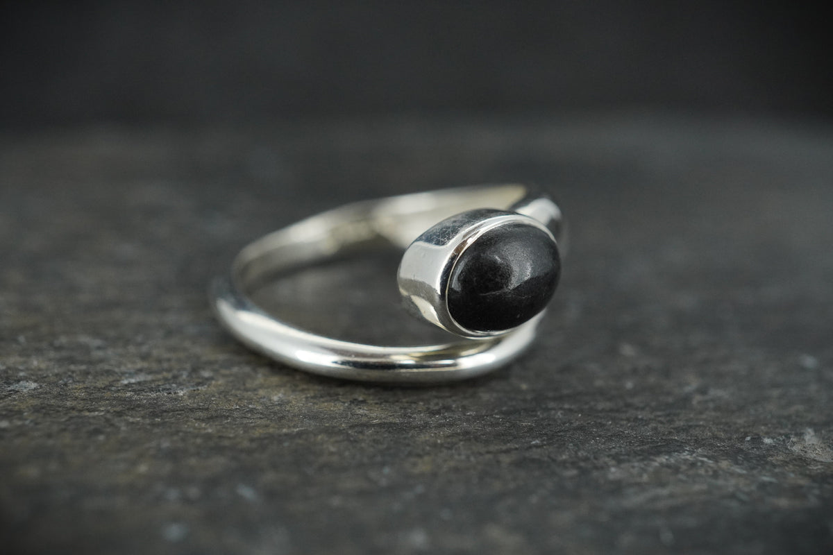 Edinburgh Castle Rock Sterling Silver Snake Ring