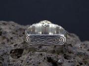 Cairngorm Quartz Scottish Gold and Sterling Silver Ring