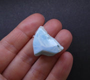 Larimar Nugget with Sterling Silver Chain