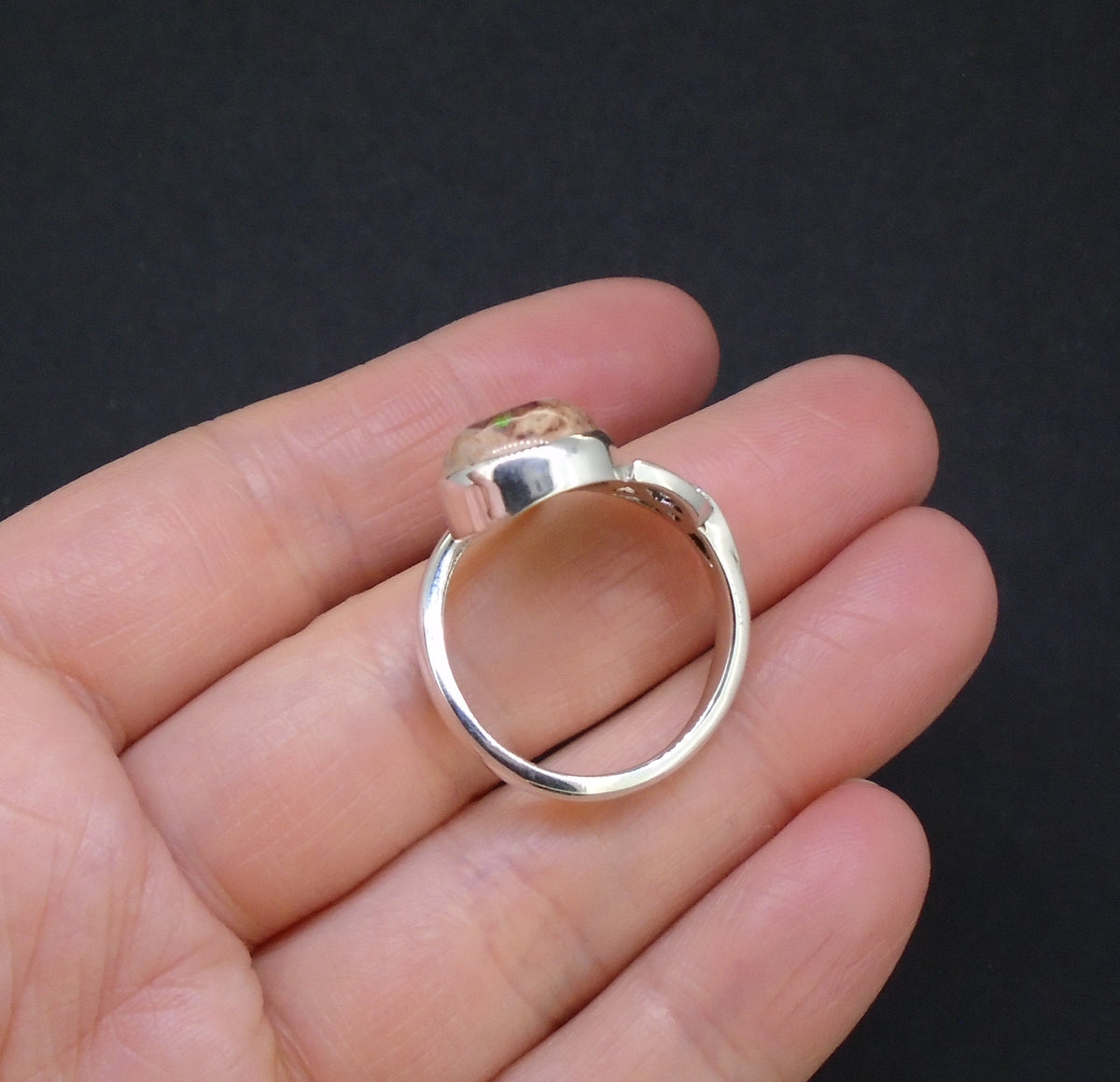 Mexican Opal Sterling Silver Ring