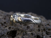 Perthshire Smoky Quartz and  Scottish Gold Ivy Design Ring
