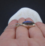 Simple Labradorite Sterling Silver Pendant