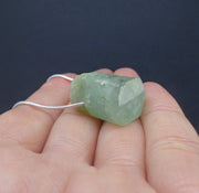 Rough Aquamarine Sterling Silver Necklace