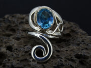 Blue Topaz Sterling Silver Ring