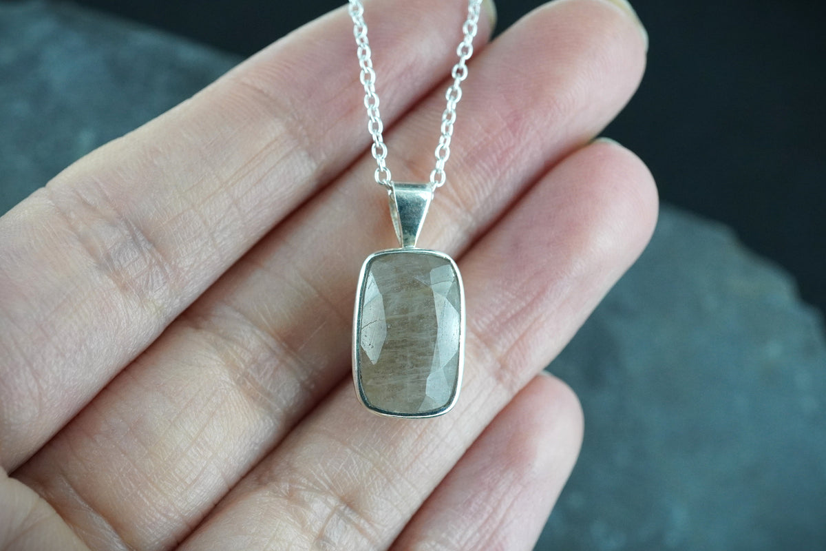 Cairngorm Quartz Sterling Silver Pendant