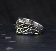 'Mabon' Perthshire Smoky Quartz in a Scottish Gold & Sterling Sil