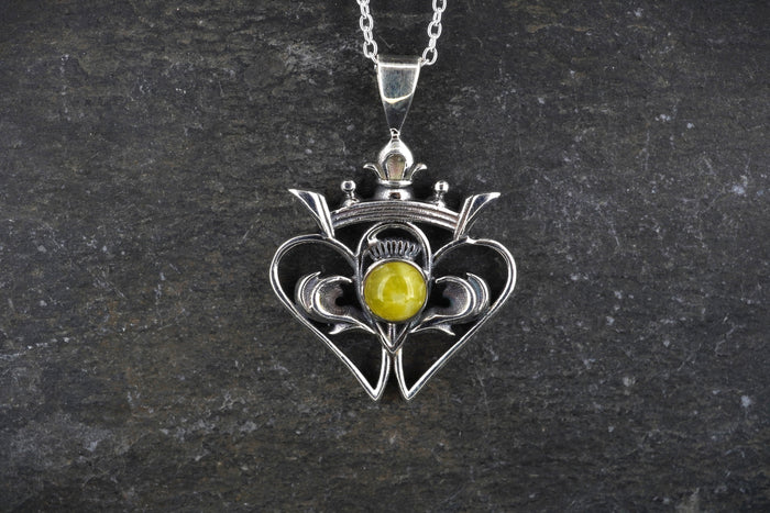 Highland Marble Luckenbooth Sterling Silver Pendant