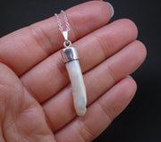 Stick Pearl Sterling Silver Pendant