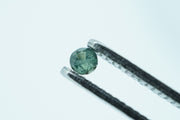 Round Light Blue/Teal Green Rare Scottish Sapphire Gemstone