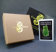 Moldavite Sterling Silver Celtic Pendant