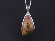 Scottish Campsie Fells Jasper Sterling Silver Pendant