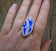 Old Willow Doves Sterling Silver Adjustable Ring