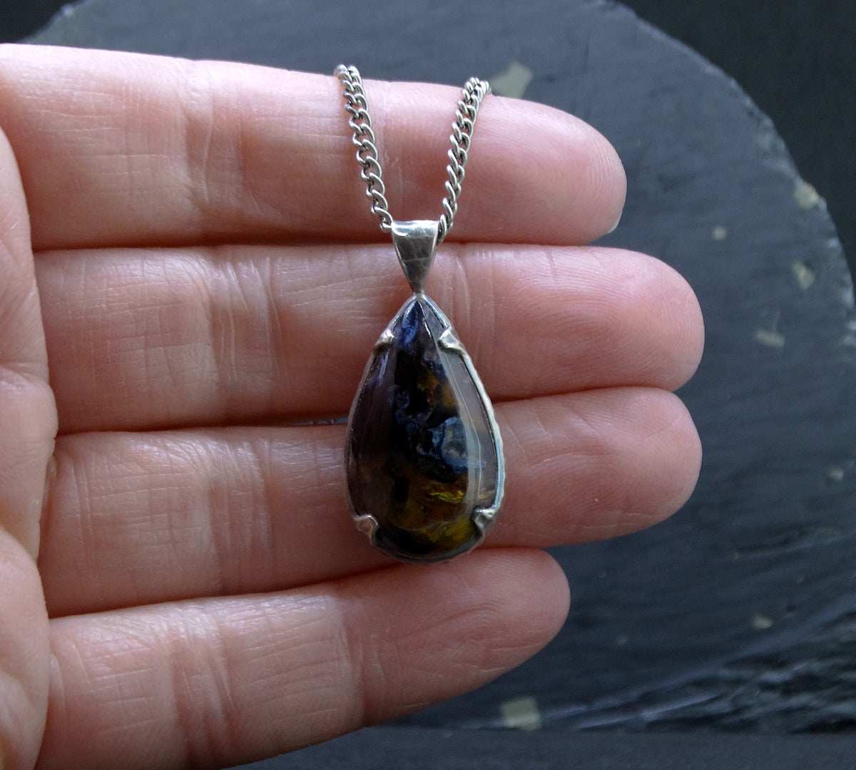 Pietersite Sterling Silver Pendant