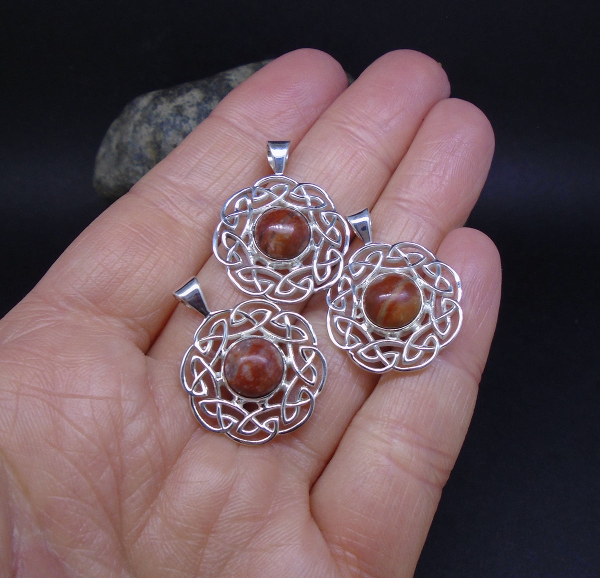 Lewisian Celtic Sun Sterling Silver Pendant