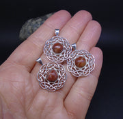 Lewisian Celtic Sun Sterling Silver Pendant
